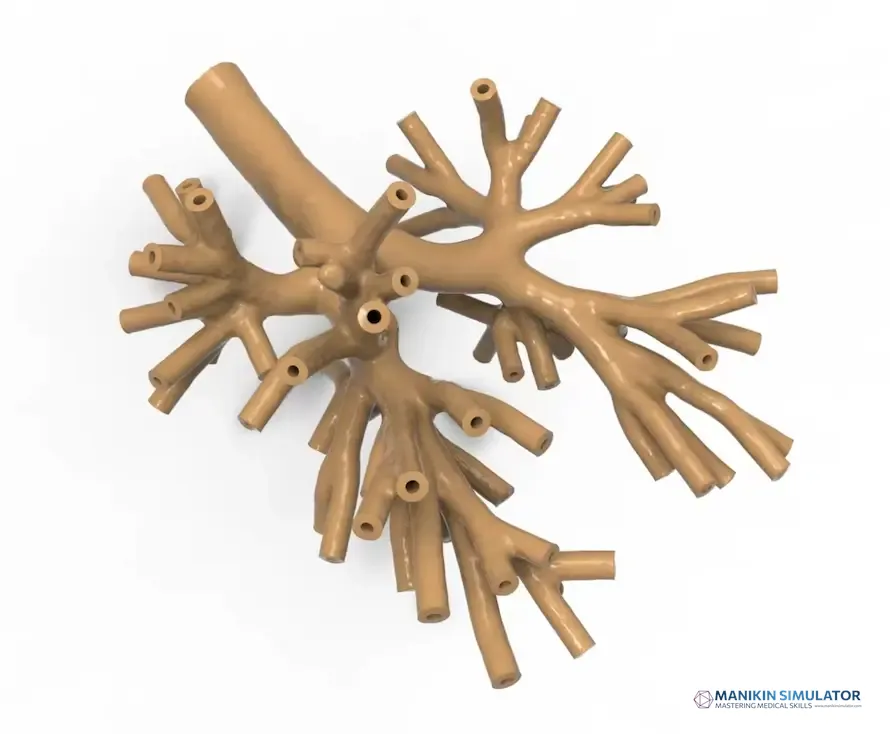 Drawing of Bronchoscopy Training Model Drawing of Bronchoscopy Training Model